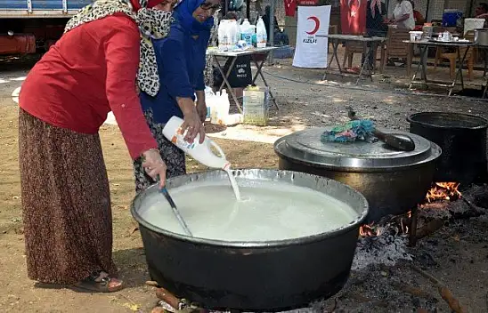 Kazanlar yangın işçileri için kaynadı