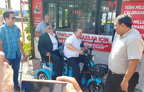 Kıvrak Motor'dan Gaziler Derneği'ne Elektrikli Motosiklet