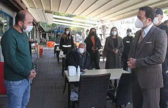 Kordon boyundaki restoran ve kafeler denetlendi