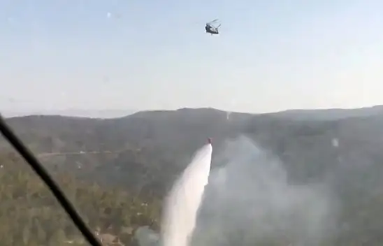 TSK'nın 10 ton su atan Chinook helikopteri göreve başladı