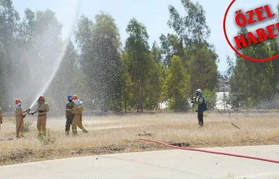 Yangın ekiplerine işbaşı eğitim Tatbikatı