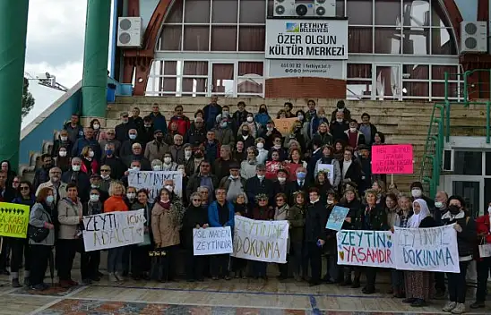 Zeytinliklerin Madenciliğe Açılması Protesto Edildi