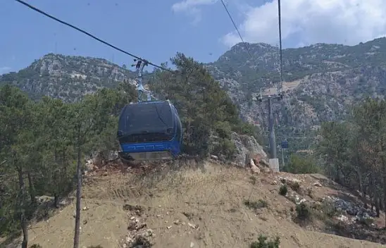 Babadağ Teleferiğe yoğun ilgi