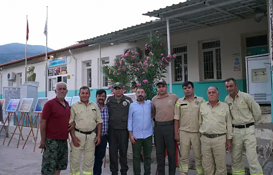 Beşkaza yangınlara karşı tek yürek!