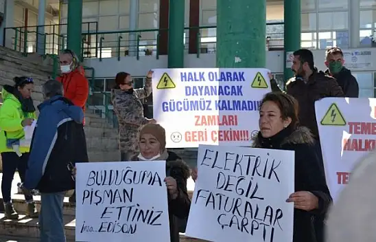 Fethiye'de elektrik faturası isyanı