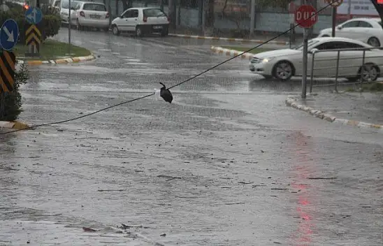 Fethiye'de etkili yağış