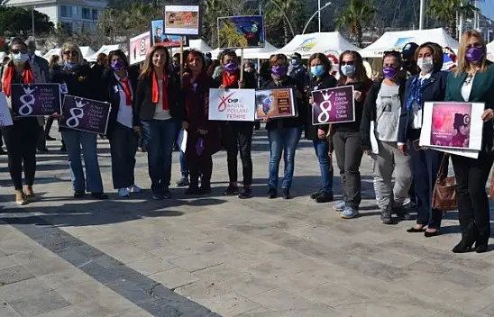 Kadınlar Günü Fethiye'de etkinliklerle kutlandı