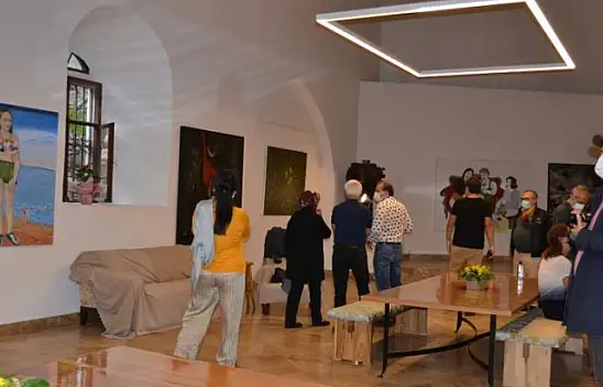 Likya Sanat Yolu resim sergisine yoğun ilgi