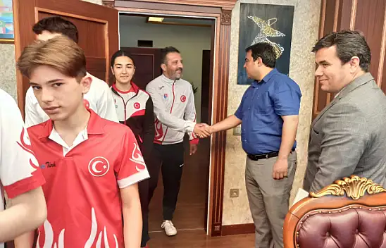 Milli sporculardan ziyaretler