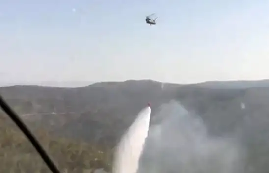 TSK'nın 10 ton su atan Chinook helikopteri göreve başladı