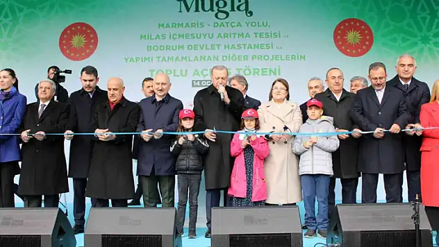CUMHURBAŞKANI ERDOĞAN, MUĞLA'DA KONUŞTU