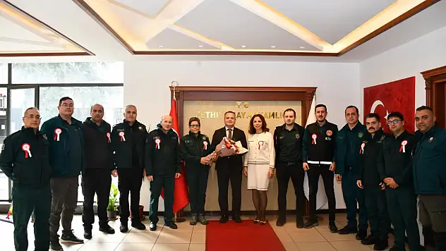 Dünya Gümrük Günü'nde Fethiye Gümrük Personelinden Kaymakam Akkaya'ya ziyaret