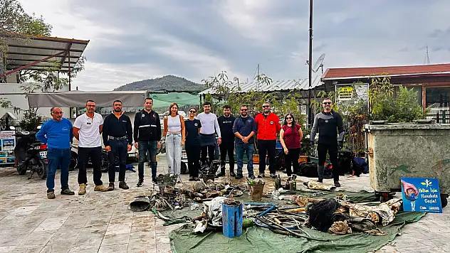 Fethiye'de Göcek Koylarında su altı temizliği yapıldı