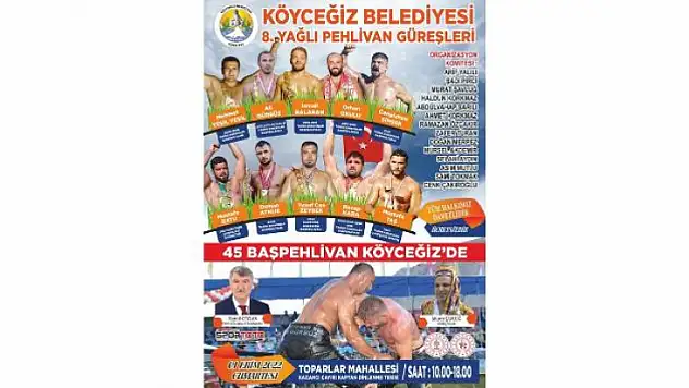 KÖYCEĞİZ'DE PEHLİVANLAR ER MEYDANINA ÇIKACAK