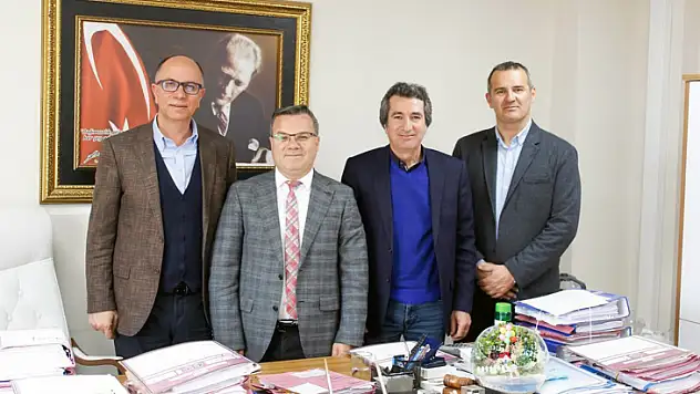 MERMERCİLERDEN ASLİYE TİCARET MAHKEMESİ VE VERGİ DAİRESİ BAŞKANINA ZİYARET