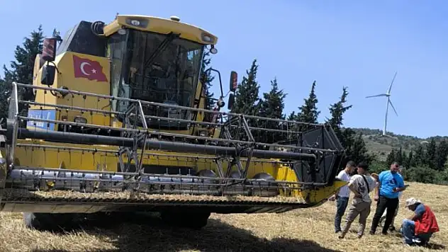Muğla'da Biçerdöverle Hububat Hasadı başladı