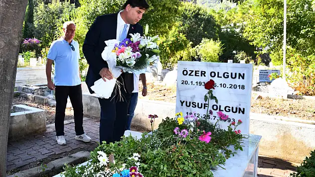 ÖZER OLGUN MEZARI BAŞINDA ANILDI