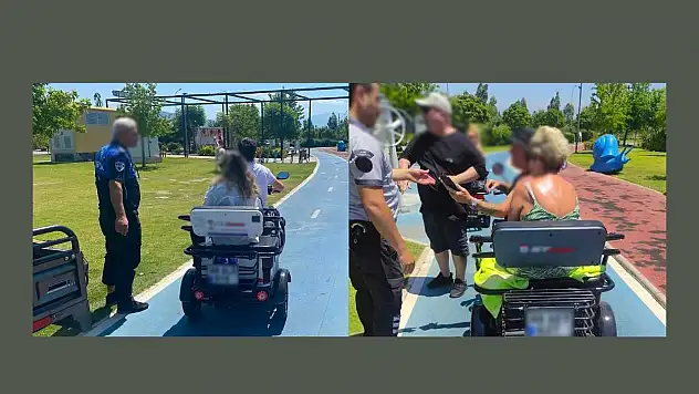 Şehit Fethi Bey Parkı'nda Motorlu Araç Denetimi Yaptı