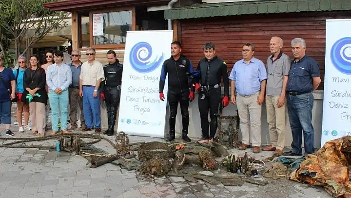 DENİZ  DİBİ  TEMİZLİĞİ YAPILDI…