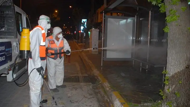 Fethiye'deki 86 Durak İkinci Kez Dezenfekte Edildi