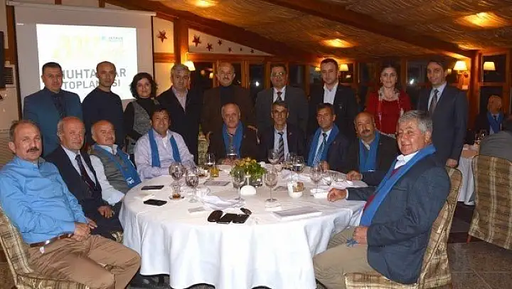 Saatcı, Muhtarlarla Bir Araya Geldi