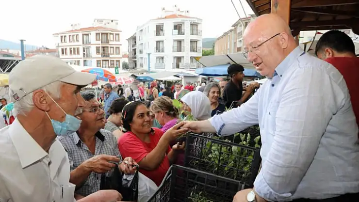 10 bin sebze fidesi dağıtıldı
