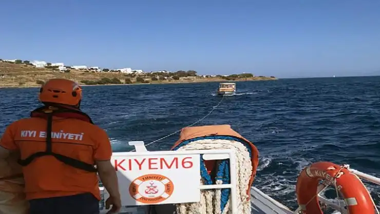 10 metrelik tekne kurtarıldı