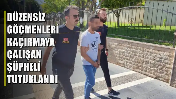 12 düzensiz göçmeni kaçırmaya çalışan şüpheli tutuklandı