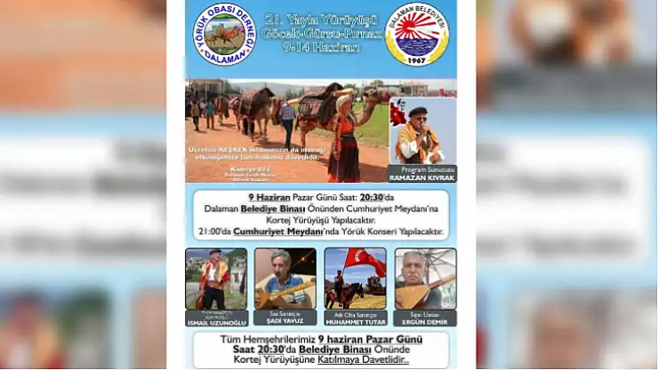 21. Yayla Yürüyüşü etkinlikler ile başlıyor