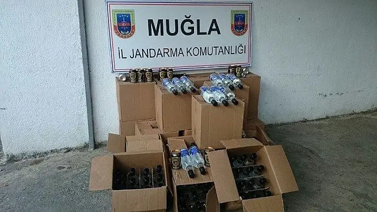 263 Şişe Kaçak İçki Ele Geçirildi