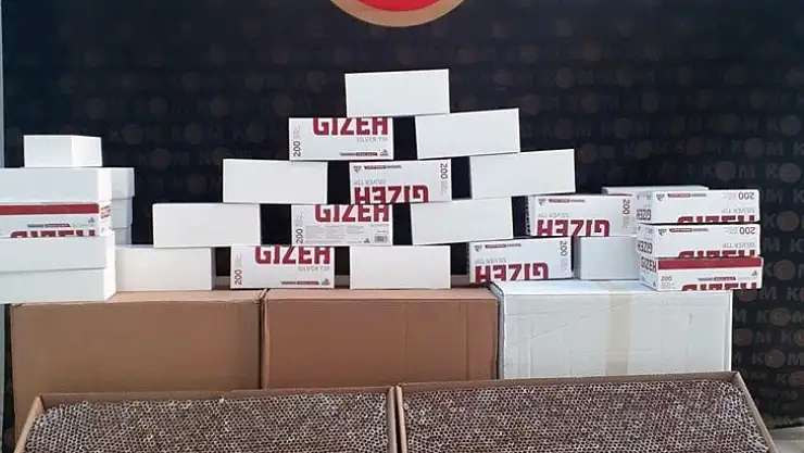 30 bin boş makaron ele geçirildi