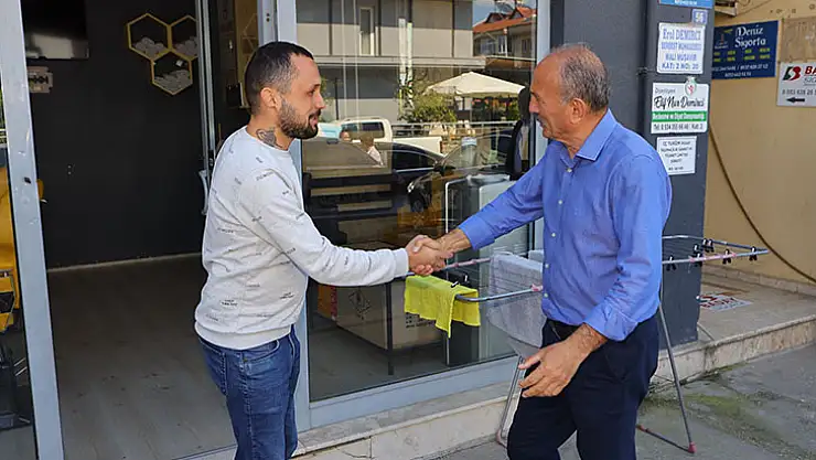 Aday Saatcı'dan Esnaf Ziyareti