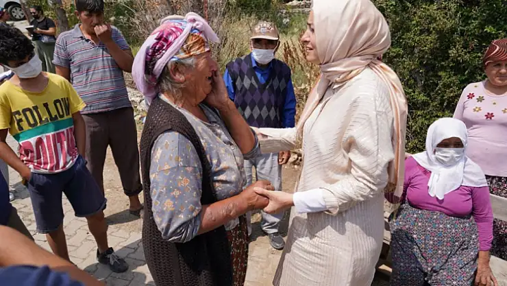 AK Parti MKYK üyesi Dr. Kaya ve Kayseri Milletvekili Karayel, Yangın Bölgesinde