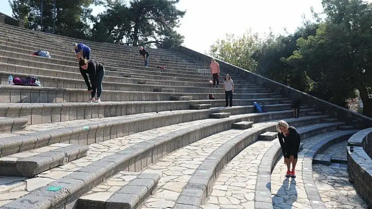 Amfi tiyatro bu defa spor için kapılarını açtı