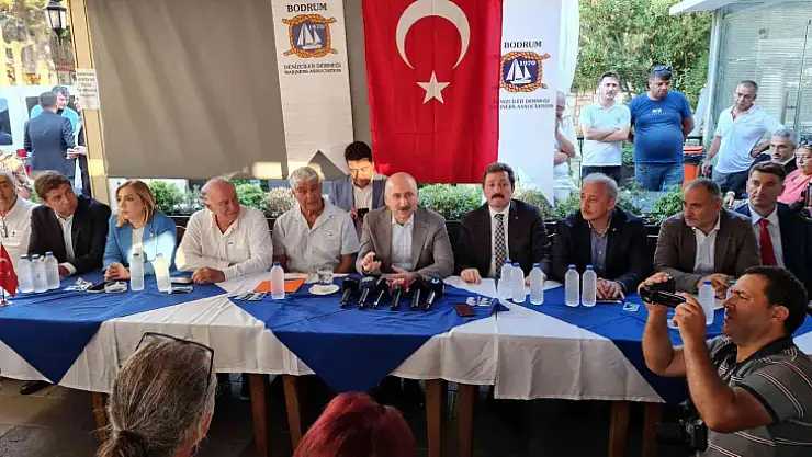 BAKAN ADİL KARAİSMAİLOĞLU, BODRUM'DA DENİZCİLERLE BİR ARAYA GELDİ