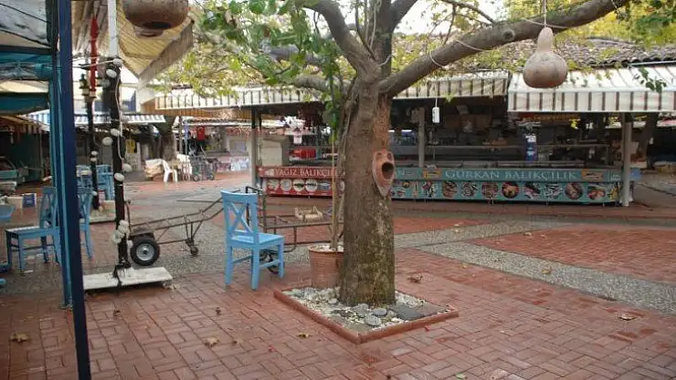 Balık Hali ve sebze bölümü sessizdi