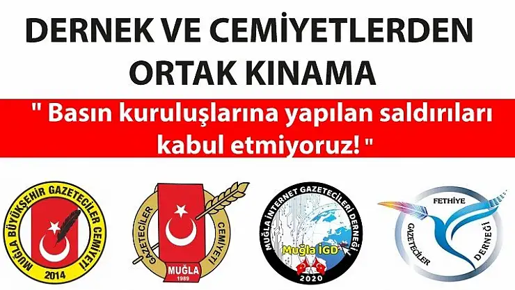 'BASIN KURULUŞLARINA YAPILAN SALDIRILARI KABUL ETMİYORUZ!'