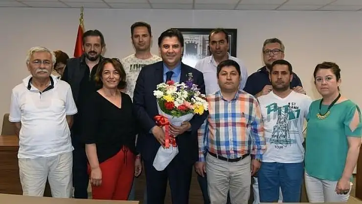 Basın mensuplarından Karaca'ya ziyaret