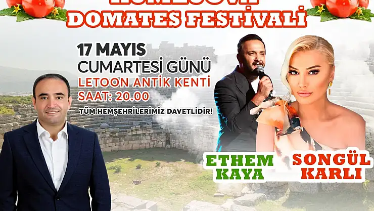 Başkan Akdenizli' den Domates Festivaline davet