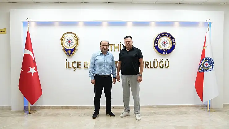 Başkan Akdenizli'den Emniyet Müdürü Kaya'ya Hayırlı Olsun Ziyareti