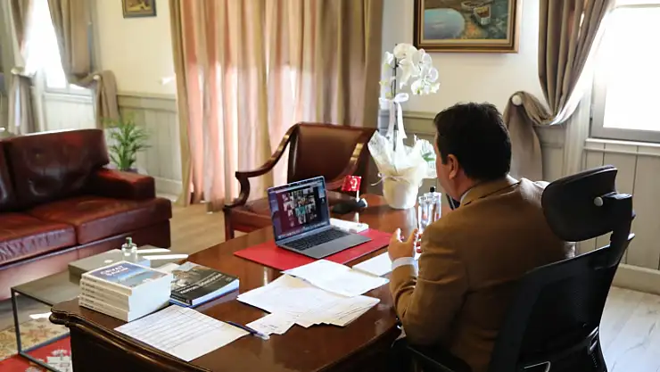 Başkan Aras Oda ve Dernek Başkanlarıyla zoom üzerinden görüştü