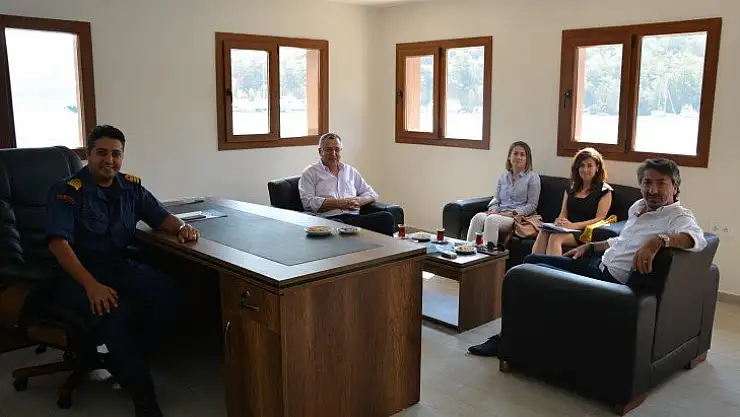 Başkan Çıralı, Sahil Güvenlik Binbaşı Kıreker İle Fethiye Su Altı Tarih Parkı Projesini Görüştü