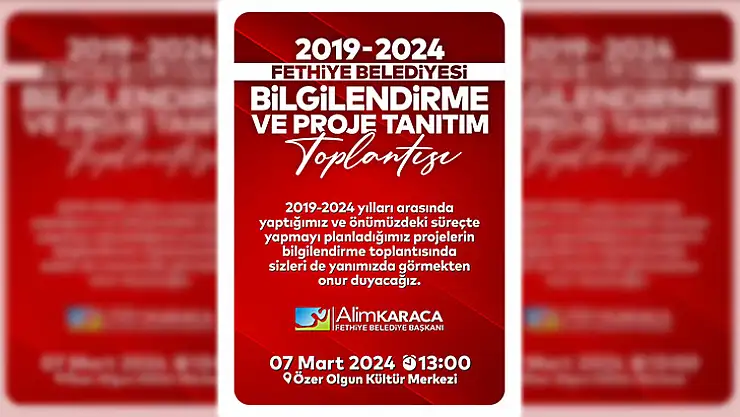 Başkan Karaca'nın Büyük Sunumu Perşembe Günü FBKM'de