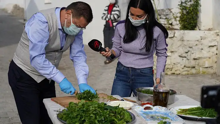 Başkan Tokat Milas'ı tanıtmak için ocak başına geçti
