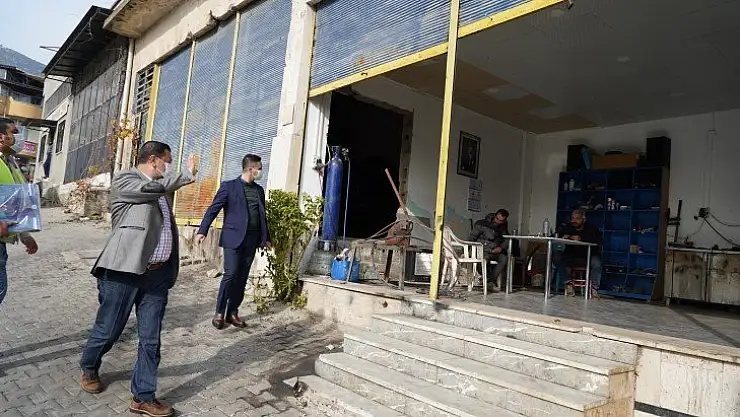 Başkan Tokat sanayi esnafını ziyaret etti