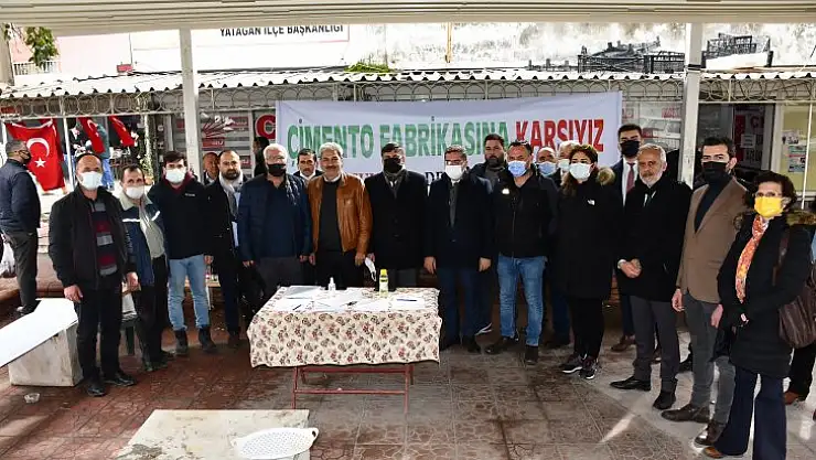 Başkan Toksöz'den 'Çimento Fabrikasına Hayır' Kampanyasına Destek!