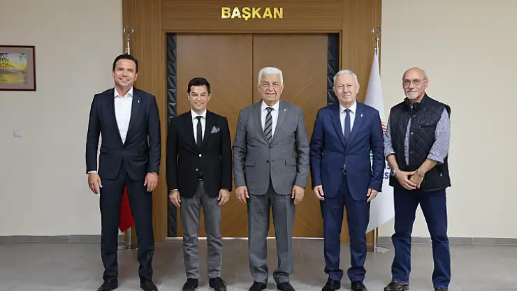 Başkan Ünlü, eski başkan Gürün'ü ağırladı