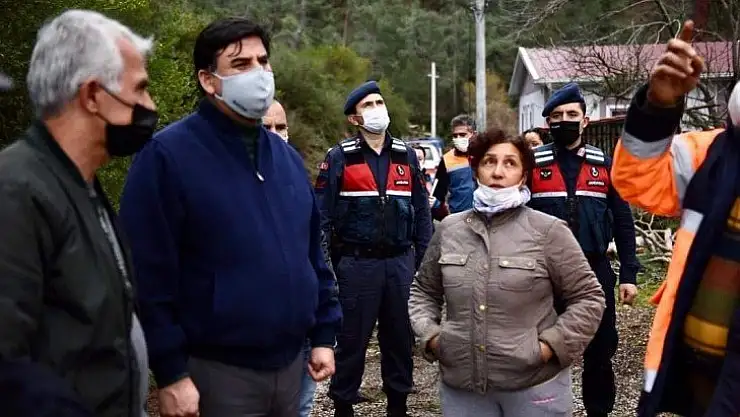 Başkandan hortumzedelere ziyaret