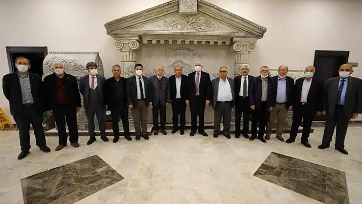 BİRLİK TOPLANTISI ÖNCESİ BAŞKAN OTGÖZ'Ü ZİYARET ETTİLER