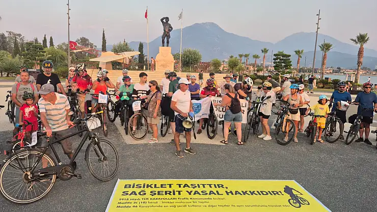 Bisikletlilerden sessiz protesto